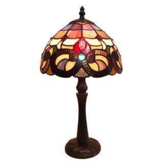 Fine Art Lighting Tiffany 15 H Mini Table Lamp with Bowl Shade