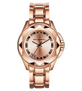 KARL LAGERFELD WATCHES   Kl1033 rose gold toned stainless steel watch