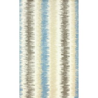 nuLOOM Modern Microfiber Ombre Stripes Blue Rug (5 x 8)   15870226