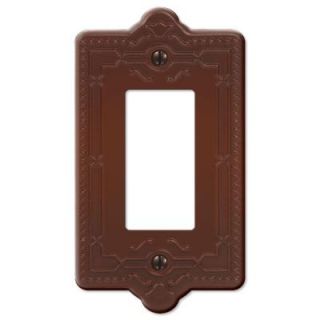 Creative Accents Steel 1 Decora Wall Plate   Rust 9RRT117