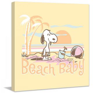 Marmont Hill 'Beach Baby' Peanuts Print on Canvas    Marmont Hill