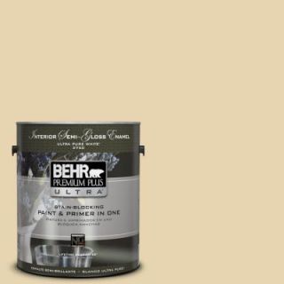 BEHR Premium Plus Ultra 1 gal. #PPF 13 Sunning Deck Semi Gloss Enamel Interior Paint 375001