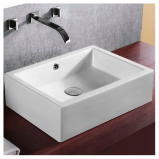 Caracalla Ceramica Rectangular Bathroom Sink