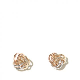 Michael Anthony Jewelry® 10K Tri Color "Loveknot" Earrings   7948748