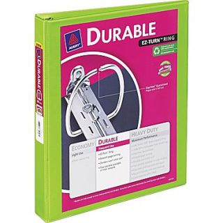 1 Avery Durable View Binder with Slant D Rings, Bright Green