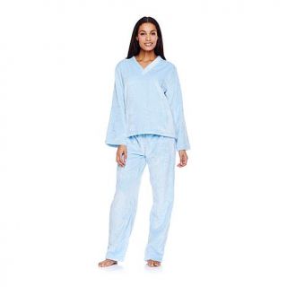 Concierge Collection Soft & Cozy V Neck Pajamas   7188084