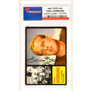Fanatics Authentic Paul Hornung Green Bay Packers Autographed 1962 Topps #64 Card with HOF 86 Inscription