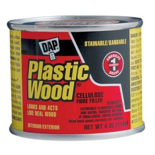 DAP Plastic Wood 4 oz. Natural Solvent Wood Filler (12 Pack) 7079821502