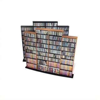 Prepac 64" Quad CD DVD Wall Media Storage Rack in Oak   OMA 1520 K