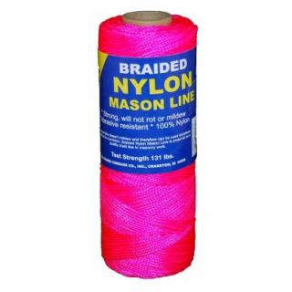 T.W. Evans Cordage #1 x 1000 ft. Braided Nylon Mason in Line Pink 12 516