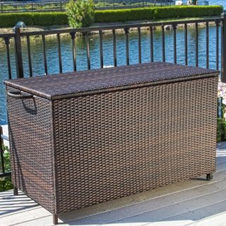 Home Loft Concepts Hampton 150 Gallon Wicker Deck Box
