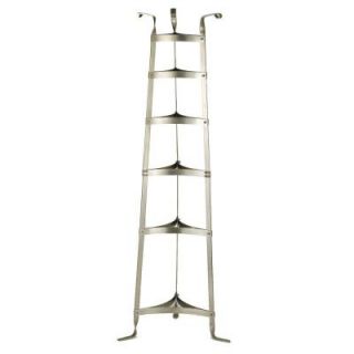 60.5 in. Six Shelf Cookware Stand in Satin Nickel 106SN