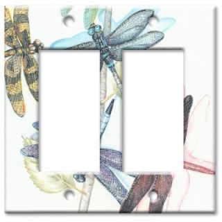 Art Plates Dragonflies Oversize 2 Rocker Wall Plate OVRR 139
