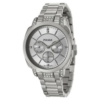 Pulsar Womens Night Out Stainless Steel Crystal Quartz Watch