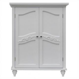 Elegant Home Fashions Versailles 2 Door Floor Cabinet in White   ELG 550
