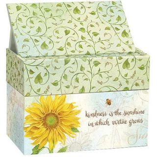 Lang Recipe Card Box with Recipe Cards, Virtue Grows