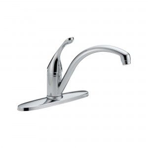 Delta 140 DST Kitchen Faucet, Collins Single Handle   Chrome