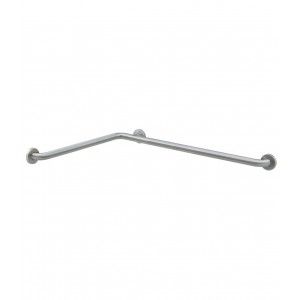 Bobrick B 6897.99 Grab Bar, 1 1/2" 18 Gauge Stainless Steel Two Wall Peened w/Concealed Mounting & Snap Flange   42" x 54" L