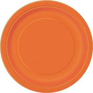 9" Orange Dinner Plates, 16pk