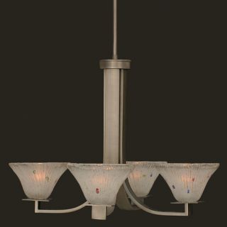 Apollo 4 Light Chandelier With Hang Straight Swivel