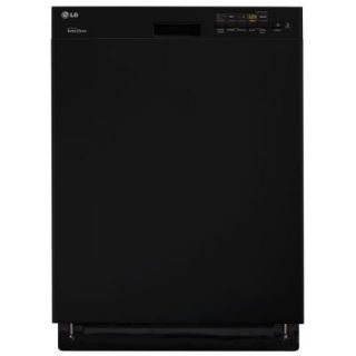 LG Electronics Front Control Dishwasher in Smooth Black with Stainless Steel Tub LDS5040BB
