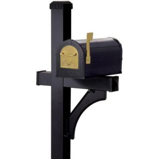 Salsbury Industries Heavy Duty Eagle Rural Mailbox with Deluxe Post DISCONTINUED 4855BKG 7000