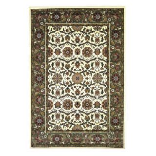 KAS Rugs Kashan Rectangular Cream Transitional Woven Accent Rug (Common 3 ft x 5 ft; Actual 39 in x 59 in)