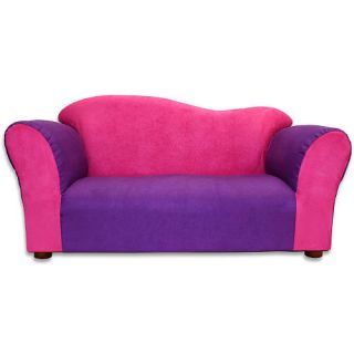 Fantasy Furniture Wave Sofa   Pink/Purple Microsuede    Fantasy Furniture