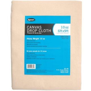 Sigman 5 ft. 9 in. x 8 ft. 9 in., 10 oz. Canvas Drop Cloth CD100609