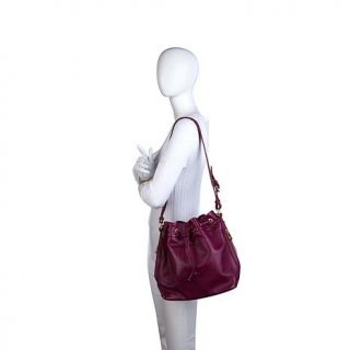 Ora Delphine Leather Drawstring Bucket Bag   8100682