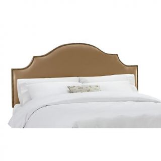 Shantung Nail Button Notched Headboard   King   7053960