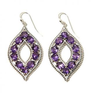 Himalayan Gems™ Multi Cut Gemstone Marquise Shaped Drop Earrings   7661953