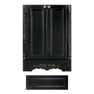 Architectural Bath Versailles Black Traditional Bathroom Vanity (Common 36 in x 21 in; Actual 36 in x 21 in)