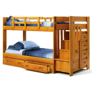 Chelsea Home Twin over Twin Standard Bunk Bed with Reversible
