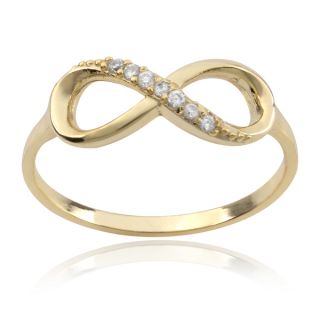 Journee Collection Sterling Silver Cubic Zirconia Infinity Ring