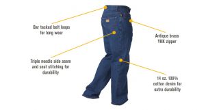 Gravel Gear Denim 5-Pocket Jeans — 32in. Waist x 34in. Inseam  Jeans