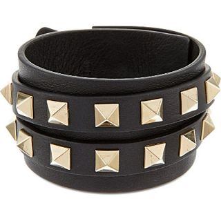 VALENTINO   Double wrap stud cuff bracelet