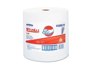 KIMBERLY CLARK PROFESSIONAL* 41600 WYPALL X70 Wipers  Jumbo Roll  Perf.  12.5 x 13.4  White  870/Roll  1/Carton