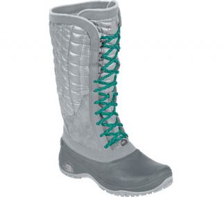 Womens The North Face Thermoball Utility Boot   High Rise Grey/Kokomo Green