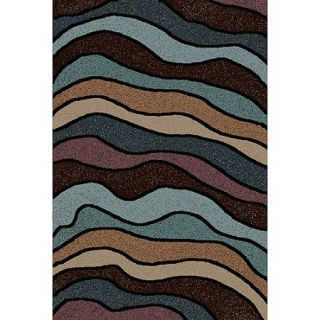 Orian Whisper Waves Multicolor Shag Area Rug, 5x8