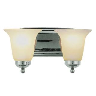 Bel Air Lighting Cabernet Collection 2 Light Brushed Nickel Bath Bar Light with White Marbleized Shade 3502 BN