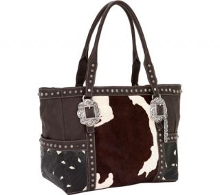 Womens American West Carry On Tote   Chocolate/Pony Hair
