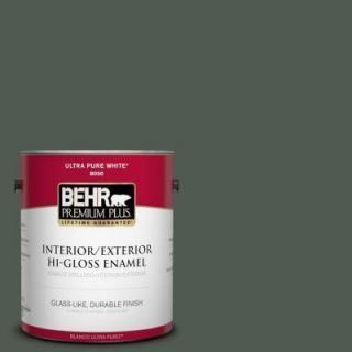 BEHR Premium Plus 1 gal. #700F 7 Evergreen Bough Hi Gloss Enamel Interior/Exterior Paint 830001