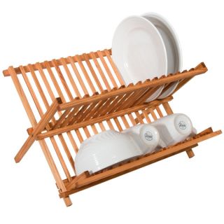 All Natural Foldable Bamboo Dish Rack/Drainer   17505230  