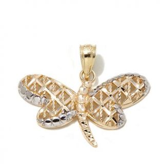 Michael Anthony Jewelry® 10K Diamond Cut "Dragonfly" Pendant   7898319