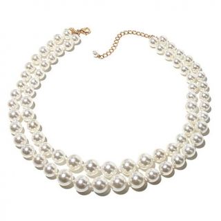 Homage by Consuelo Vanderbilt Costin "The Graduate" Simulated Pearl Double Stra   7890923