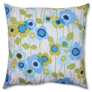 Pillow Perfect Pic A Poppy Blue 24.5 inch Throw Pillow