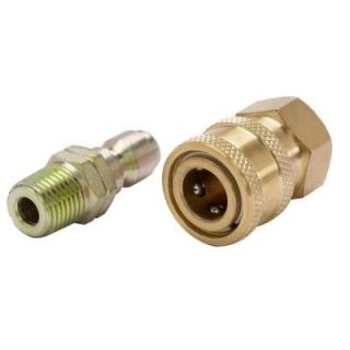 Power Care 1/4 in. Male to 1/4 in. Female Quick Connect NPT Brass Coupler AP31038B