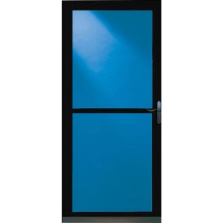 LARSON Tradewinds Black Full View Tempered Glass Retractable Screen Storm Door (Common 36 in x 81 in; Actual 35.75 in x 79.75 in)