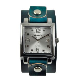 Nemesis Womens Square Dial Leather Band Watch   15137180  